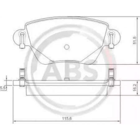 Задние тормозные колодки A.B.S. для Renault Kangoo 4x4, Ford Mondeo III (01-) (Bosch) 37254
