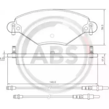 Тормозные колодки перед. Citroen C5 01- (Bosch) (37277)