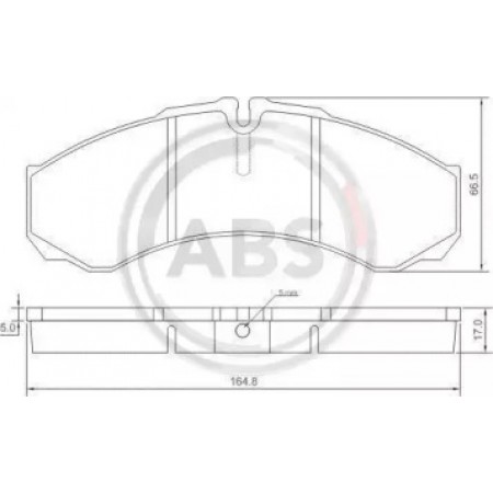 Передні гальмівні колодки A.B.S. для Iveco Daily (02-06) 37299