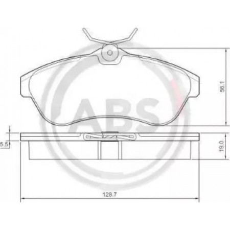 Передние тормозные колодки A.B.S. для Citroen C2, C3 (03-11) 37308