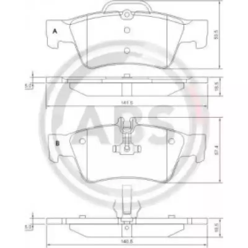 Тормозные колодки зад. MB E/S-класс (W211/W212/W220/W221) 99- (37319)