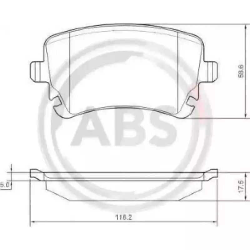 Тормозные колодки зад. T5 03- (TRW) (37366)