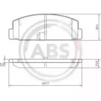 Тормозные колодки зад. Mazda 323/626 94-04 (akebono) (37382)