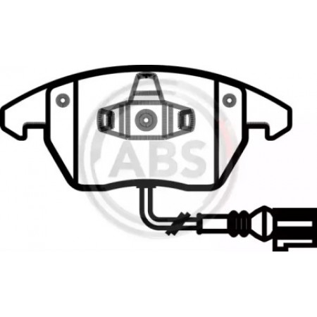 Передні гальмівні колодки A.B.S. для Audi A1, A3, Seat Altea, Volkswagen Beetle, Caddy, Up (04-21) 37414