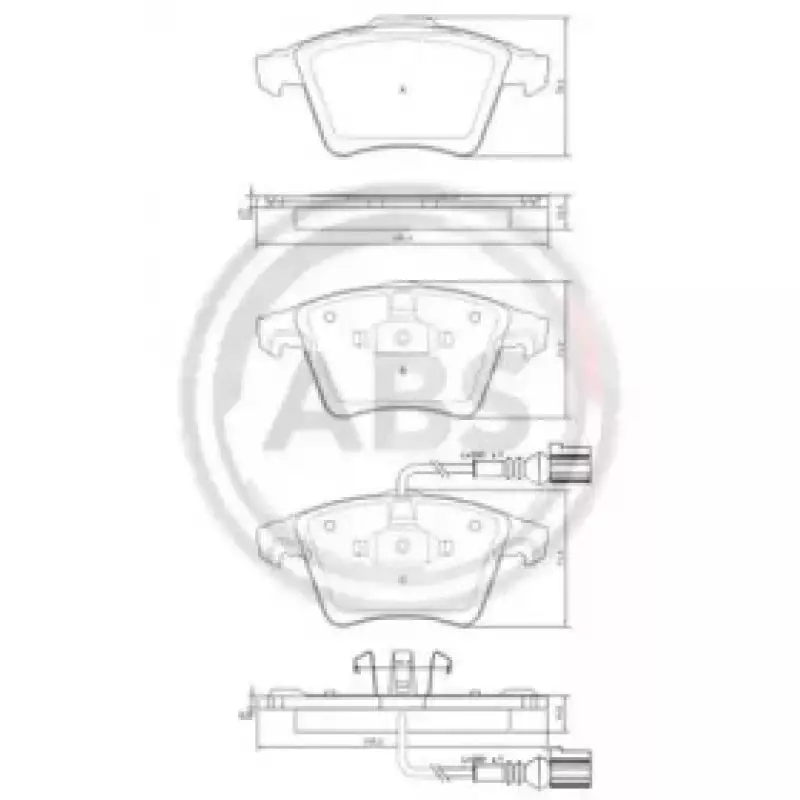 Тормозные колодки перед. T5 03- (R16) (37416)