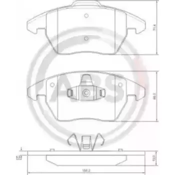 Тормозные колодки перед. Citroen C4/Peugeot 207/208/307/308/Jetta IV 07- (37429)