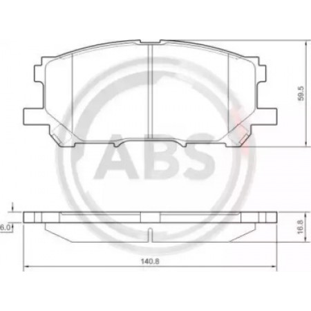 Передні гальмівні колодки A.B.S. для Lexus RX (03-08) (Sumitomo) 37458