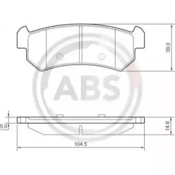 Тормозные колодки зад. Chevrolet Lacetti 05- (akebono) (37461)