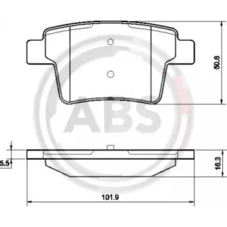 Задние тормозные колодки A.B.S. для Jaguar X-Type, Ford Mondeo (00-11) 37489