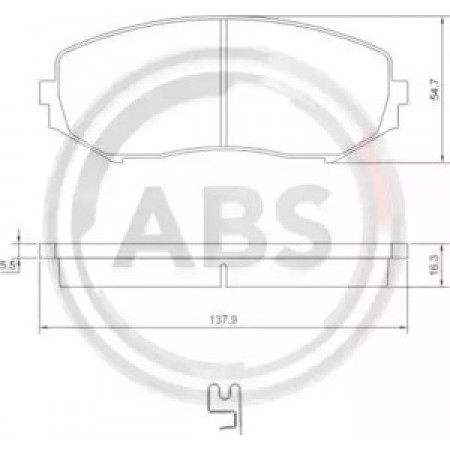 Передние тормозные колодки A.B.S. для Suzuki Grand Vitara (05-15) (Tociko) 37531