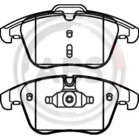 Передние тормозные колодки A.B.S. для Volvo V60, S60, XC70, V70, S80, Land Rover Discovery, Evoque, Freelander, Ford Galaxy, Mondeo, S-Max (06-) 37568