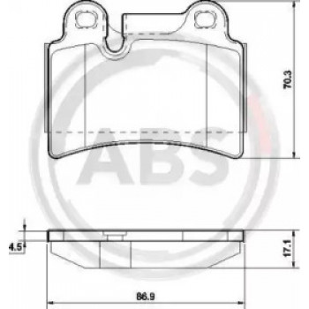 Тормозные колодки зад. VW Touareg 02-10 (brembo) (37575)