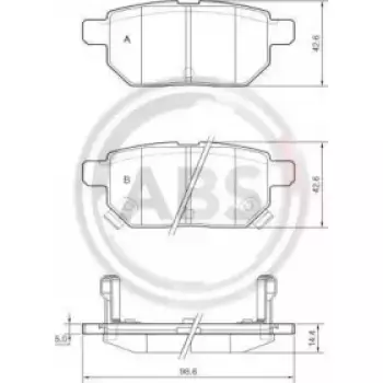 Тормозные колодки зад. Toyota Corolla/Yaris 05- (37580)