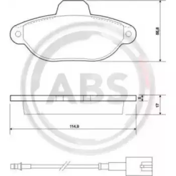 Тормозные колодки перед. Logan 05-/Megane 96-03/Clio 91-05 (37595)