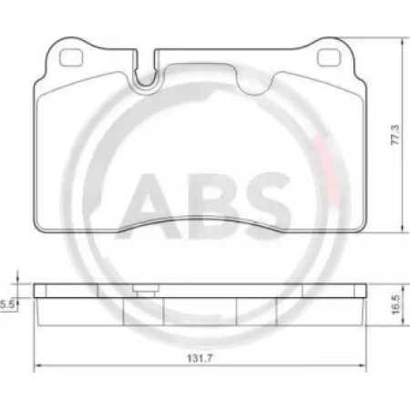 Передні гальмівні колодки A.B.S. для Volkswagen Touareg (02-) (Brembo) 37614