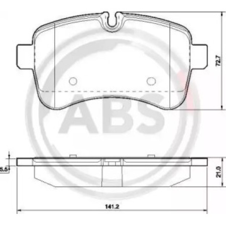 Задні гальмівні колодки A.B.S. для Iveco Daily (06-14) (Brembo) 37630