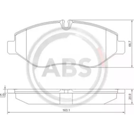 Передние тормозные колодки A.B.S. для Iveco Daily (16-21) 37633