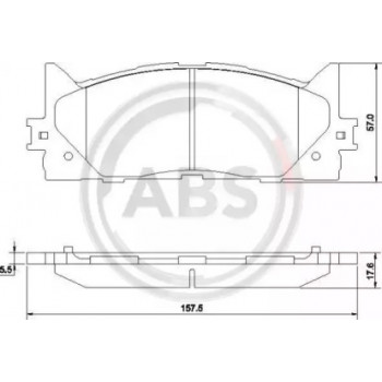 Колодки тормозные перед. Avalon/Camry/ES (04-21) (37677)