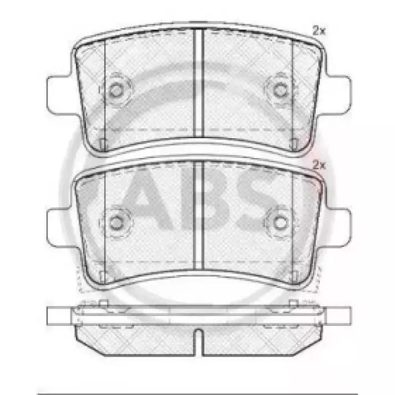 Тормозные колодки задние Opel Insignia 08- (TRW) (37729)