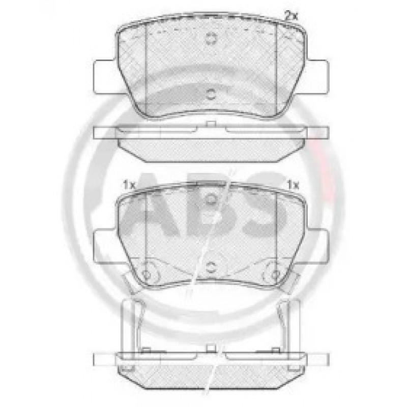 Колодки тормозные задн. Avensis (15-18) (37737)