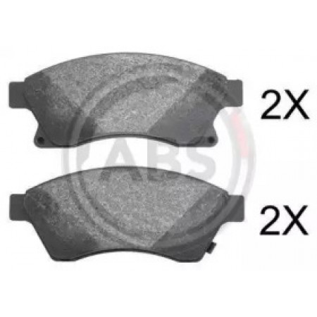 Передние тормозные колодки A.B.S. для Chevrolet Aveo, Opel Astra J (09-) (Bosch) 37789