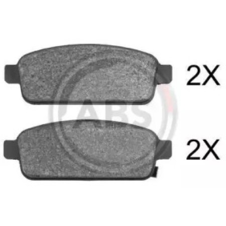 Задні гальмівні колодки A.B.S. для Chevrolet Aveo, Opel Ampera, Astra (09-) 37790