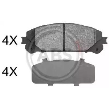Передні гальмівні колодки A.B.S. для Lexus RX, Toyota RAV4 (08-15) (Advics) 37844