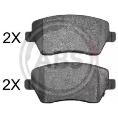 Передние тормозные колодки A.B.S. для Nissan Micra, Note (10-15) (TRW) 37873