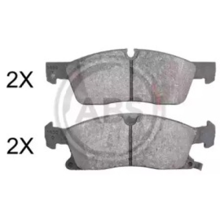Передні гальмівні колодки A.B.S. для Jeep Grand Cherokee, Mercedes W292, W166 (10-) 37878