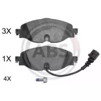 Тормозные колодки перед. VW Golf VII 12- /Octavia III 12- (TRW) (37958)