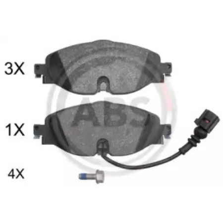 Передние тормозные колодки A.B.S. для VW Golf VII, Skoda Octavia III (12-20) (TRW) 37958