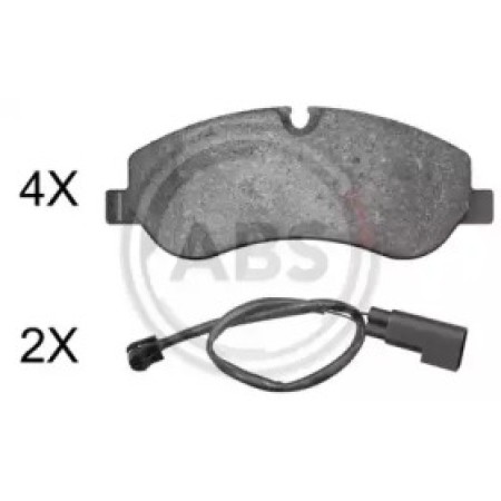 Передние тормозные колодки A.B.S. для Ford Transit V348 (12-20) (RWD) 37980