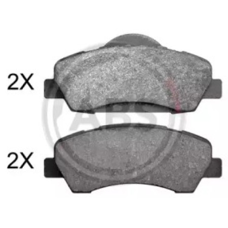 Передние тормозные колодки A.B.S. для Citroen C-Elysee, C4, Peugeot 301, 308 II (12-) (Mando) 37990