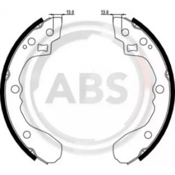 Колодки ручного тормоза Daily II-III 89-07 (Brembo) c пружинками (9080)