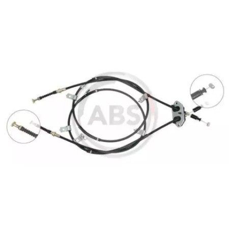 Трос ручного тормоза  зад. Mazda 6 02-08 (1645/1432+1640/1432) (K19605)