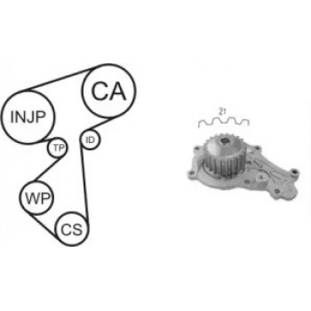 Комплект ГРМ + помпа Citroen Nemo 1.4HDi 08- (помпа 1673) WPK-167301