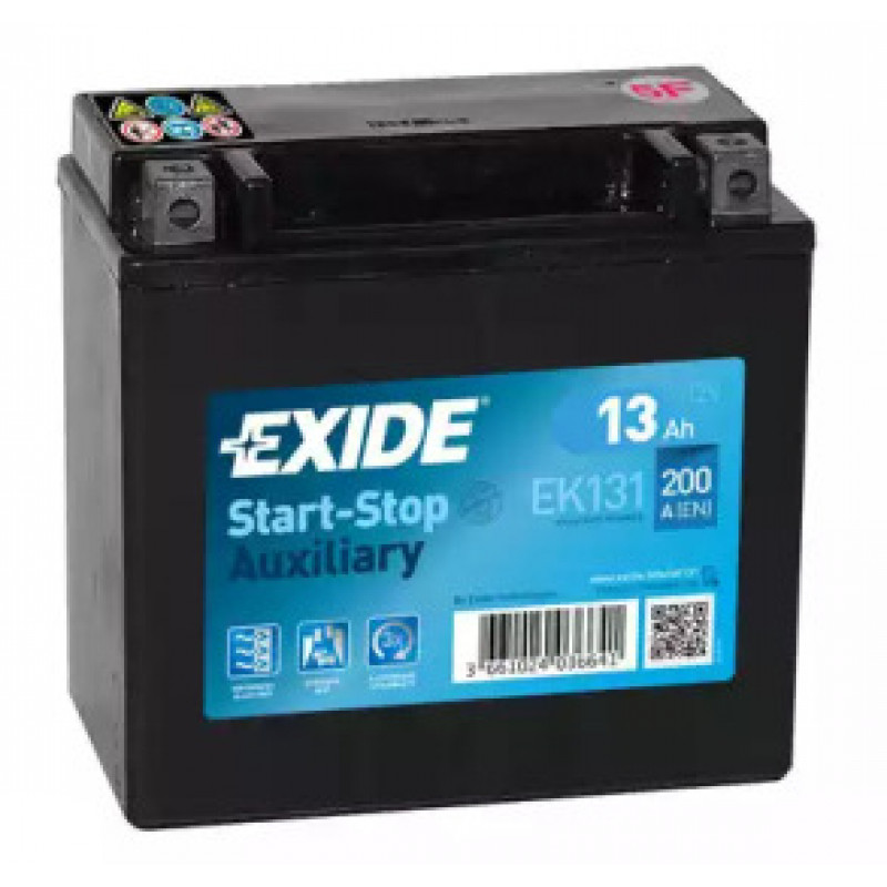 Акумуляторна батарея 13Ah/200A (150x90x145/+L) (Start-Stop/вспомогательная) (EK131)