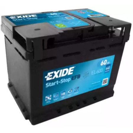 Аккумуляторная батарея 60Ah/640A (242x175x190/+R/B13) (Start-Stop EFB) (EL600)