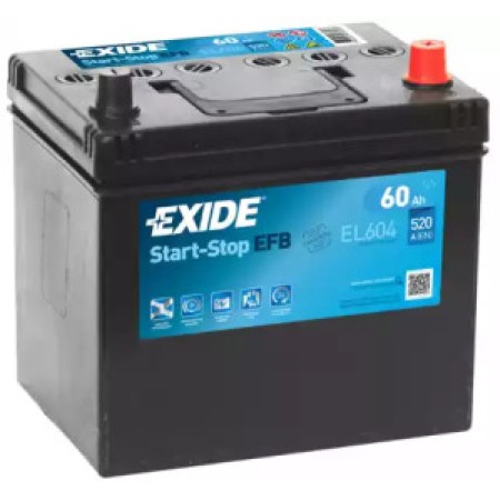 Акумуляторна батарея 60Ah/520A (230x173x222/+R/B00) (Start-Stop EFB) Азия (EL604)