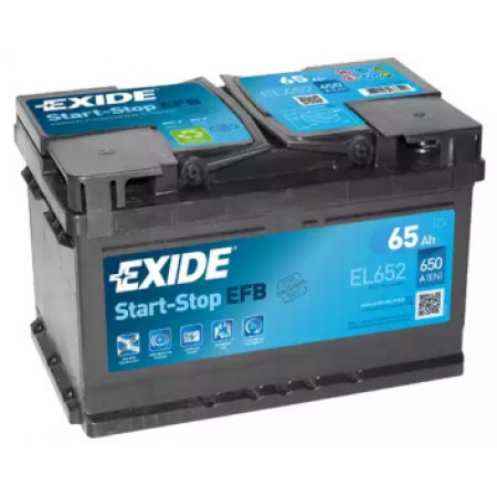 Акумуляторна батарея 65Ah/650A (278x175x175/+R/B13) (Start-Stop EFB) (EL652)