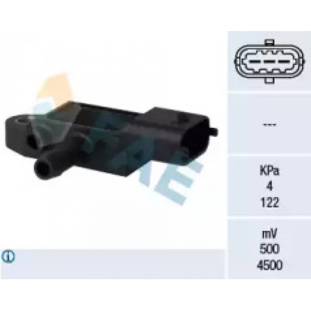Датчик давления выхлопных газов Opel Astra H/Corsa D 1.7-1.9CDTI 05- 16104
