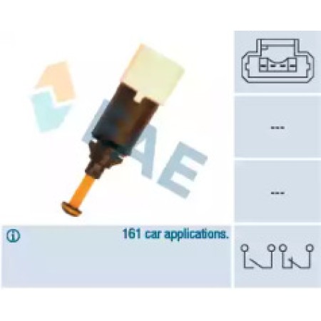 Датчик педали тормоза Citroen Berlingo/Peugeot Partner 1.4/2.0 HDi 96- (4 конт.) 24898
