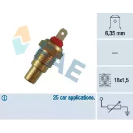 Датчик температуры охлаждающей жидкости Toyota Corolla/Land Cruiser 1.8-3.0/4.2TD 87-03 (M16x1.5) 31330
