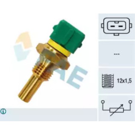 Датчик температуры охлаждающей жидкости Citroen Berlingo/Jumper 1.1/1.8i/2.0 94- (2 конт.) 33120