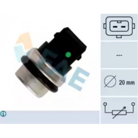 Датчик температуры охлаждающей жидкости VW Caddy II -92/LT 28-55 -96/T4 -03 (d=20mm) 33620