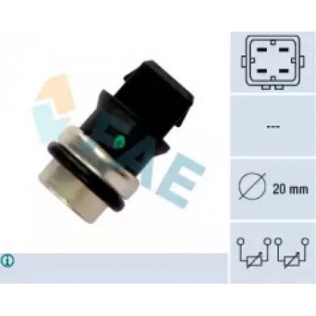 Датчик температуры охлаждающей жидкости VW LT 2.4TD/Caddy II 1.9/T4 1.9/2.4D (4 конт.) 33650