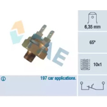 Датчик температуры охлаждающей жидкости VW T3/LT (28-35)/Caddy/Golf II 1.0-2.8 -96 (M10x1) 65℃ 35440