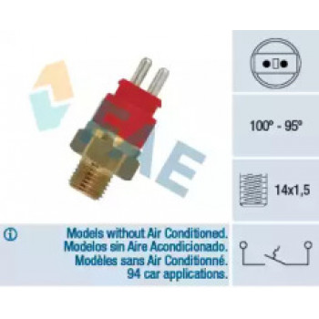 Датчик включения вентилятора MB 190 (W201)/(W124) 81-93 (2 конт.) (100-95°C) 36250