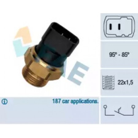 Датчик включения вентилятора VW Caddy II 1.4-1.9D 94-04 (2 конт.) (95-85°C) 37210