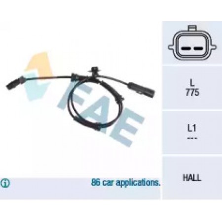 Датчик ABS (передний) Renault Megane II/Scenic II 1.4-2.0 02- 78057
